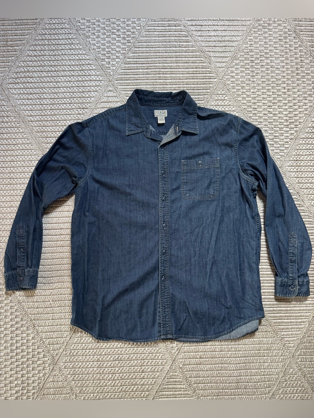 LL bean denim men’s shirt